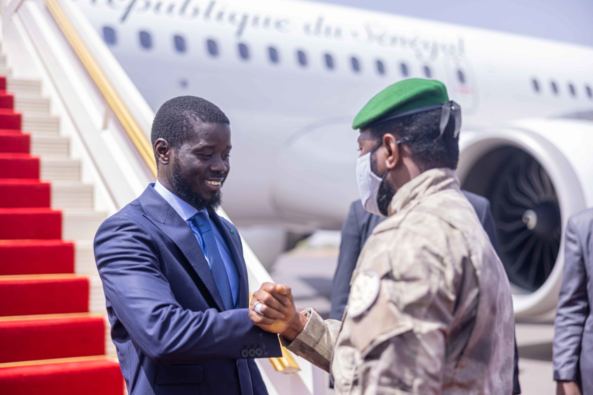 Visite de Bassirou Diomaye au Mali.