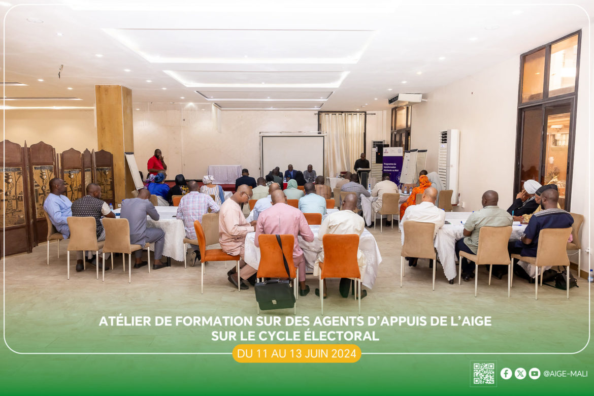 Session de formation sur le cycle électoral au profit des agents de l'AIGE.