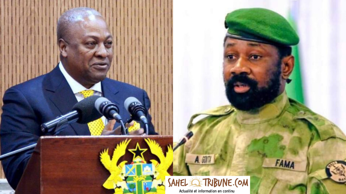 John Dramani Mahama et Assimi Goïta