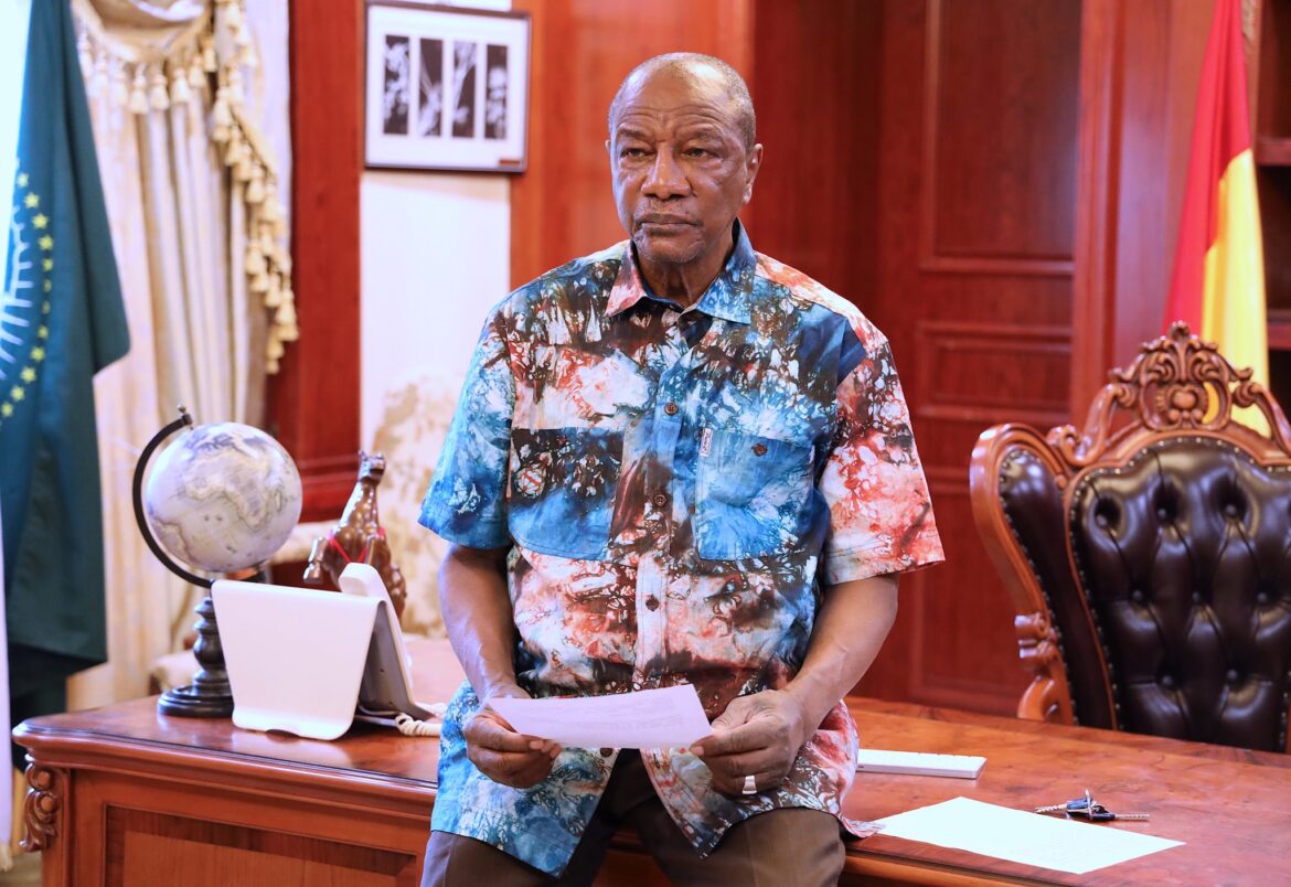 Alpha Condé, ancien président guinéen.