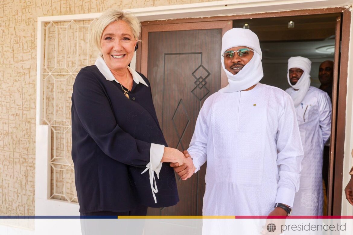 Marine Le Pen et Mahamat Idriss Déby Itno
