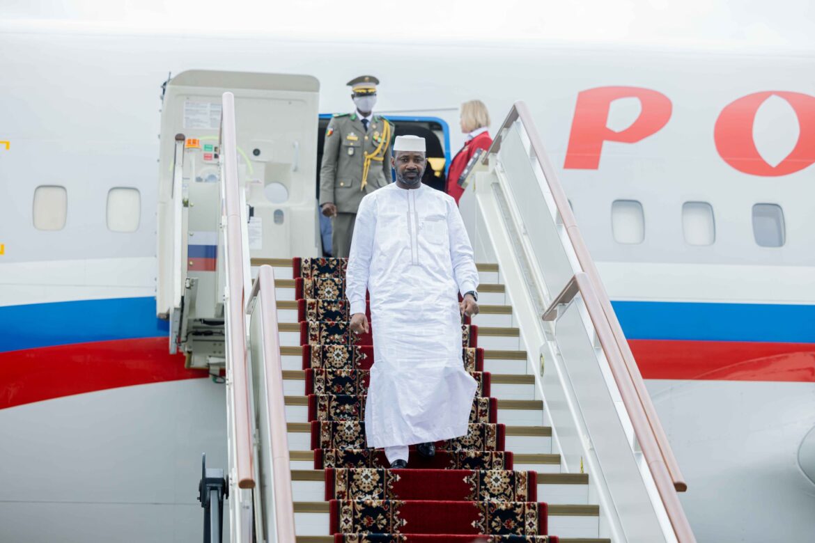 Le président Goïta à Moscou Le président Goïta à Moscou