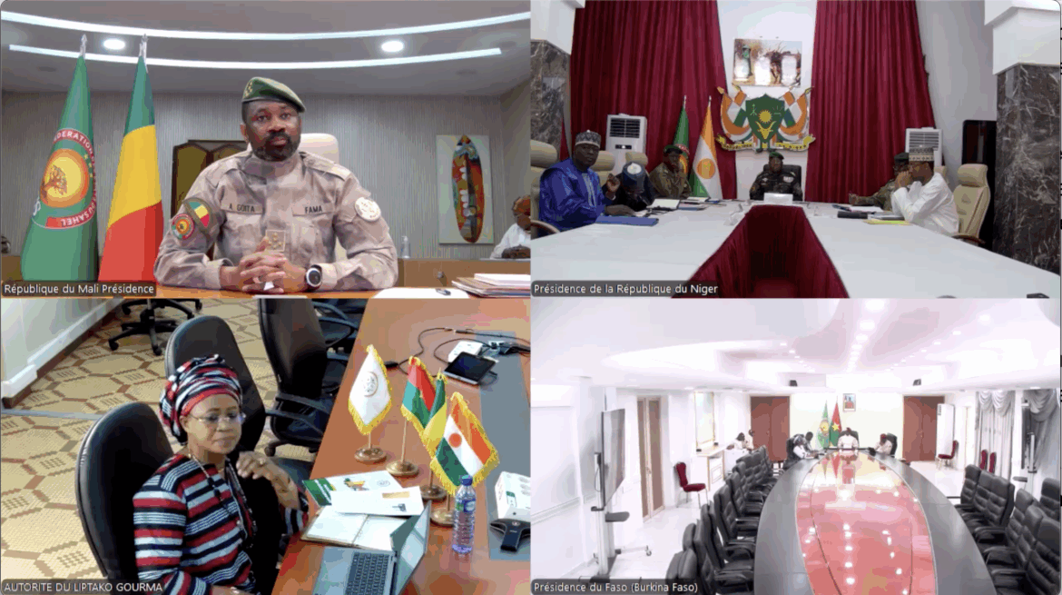 Visioconférence des chef d’Etat et de gouvernement de l’autorité du Liptako-Gourma Visioconférence des chef d'Etat et de gouvernement de l'autorité du Liptako-Gourma
