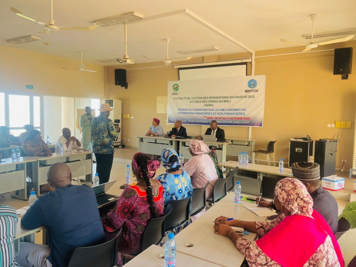 Formation AGRV mécanismes de réparations des victimes des crises.