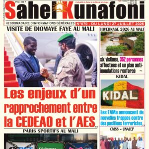 Sahel Kunafoni N°070 du lundi 27 juillet 2026