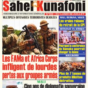 Sahel Kunafoni N°068 du lundi 06 juillet 2026