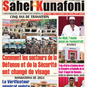 Sahel Kunafoni N°069 du lundi 20 juillet 2026