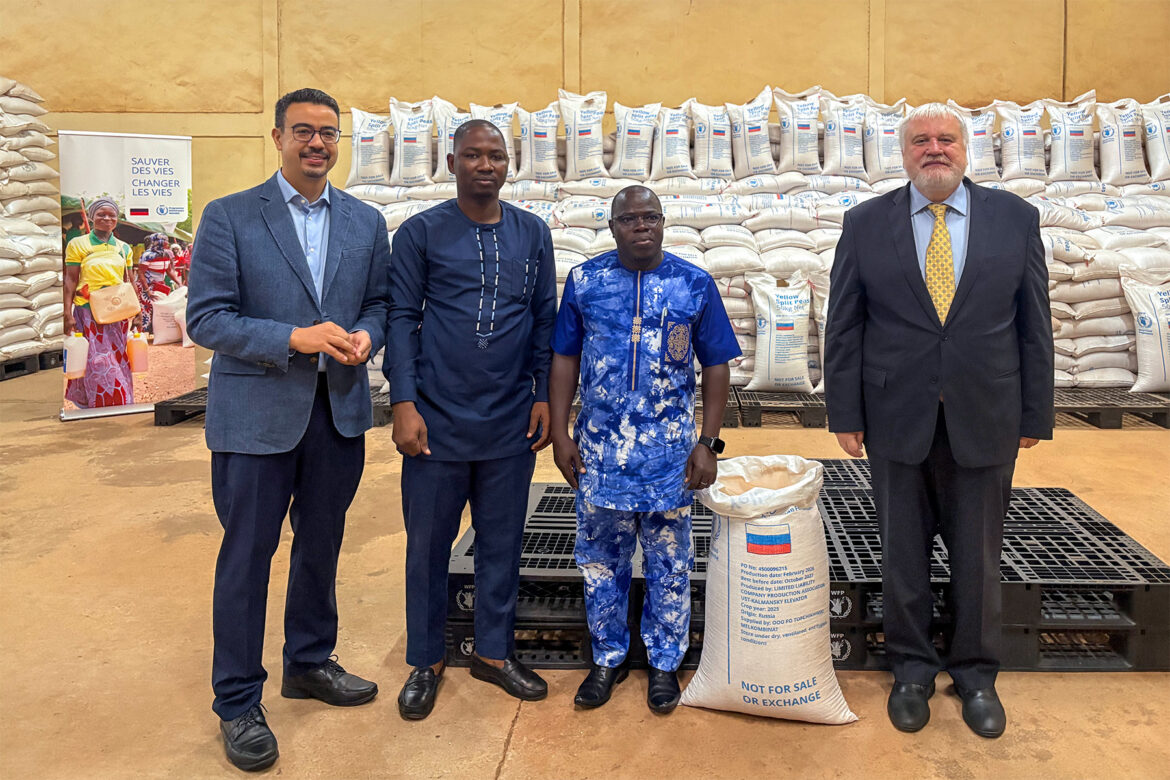 Livraison alimentaire russe au Burkina Faso