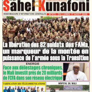 Sahel Kunafoni N°072 — Édition du lundi 17 août 2026