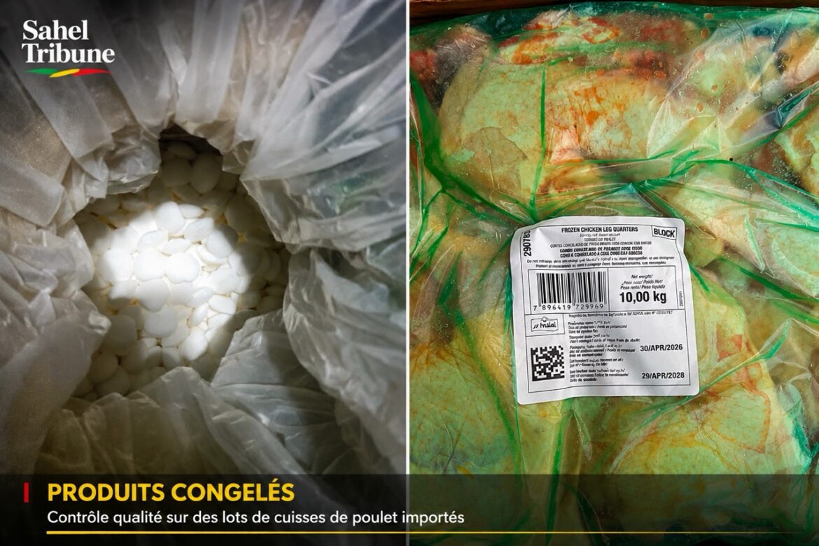 Lots de produits congelés et de cuisses de poulet importés soumis à un contrôle de qualité au Mali