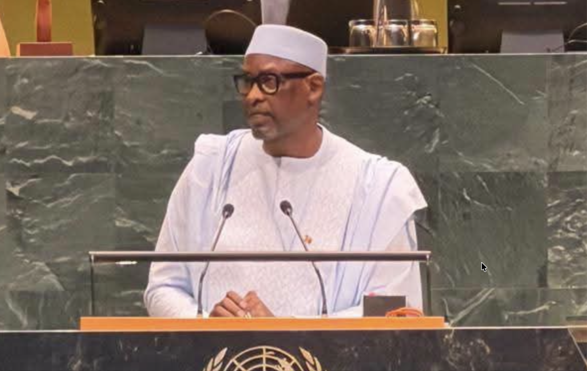 Abdoulaye Diop lors de la déclaration du Mali à l’Assemblée générale des Nations unies