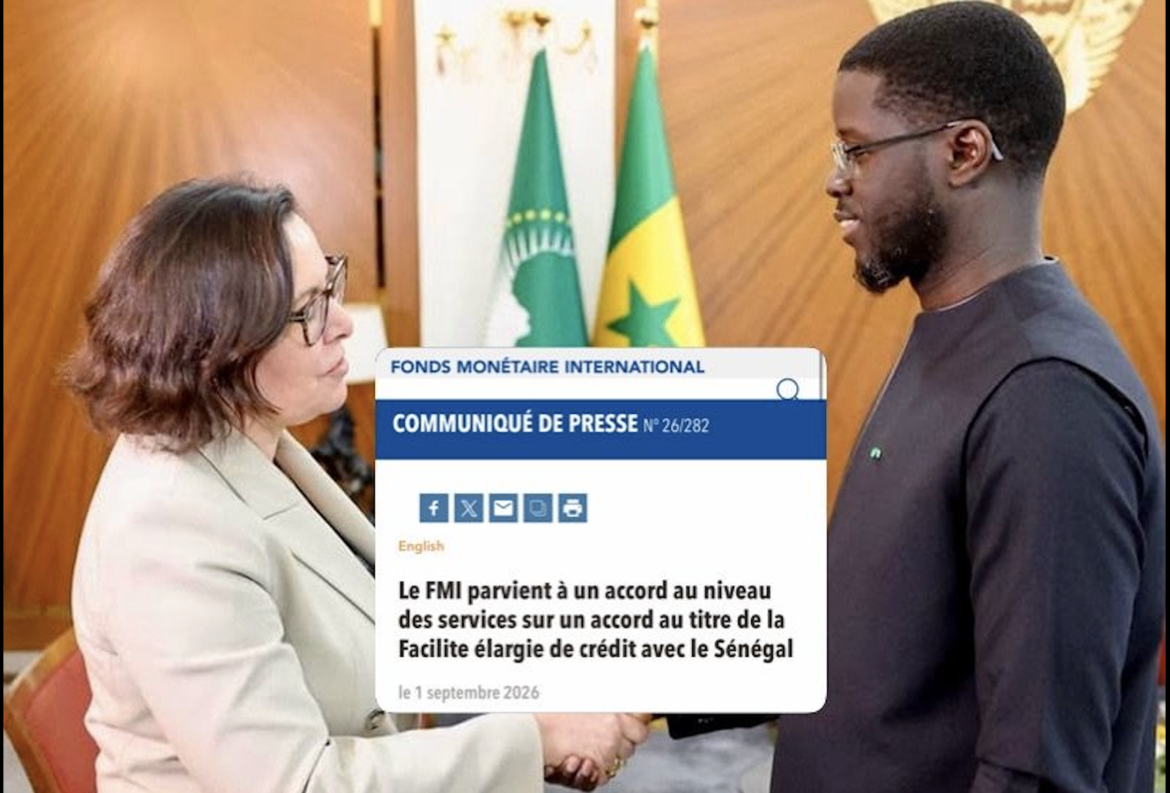 Accord entre le Sénégal et le FMI pour un prêt de 2,2 milliards de dollars